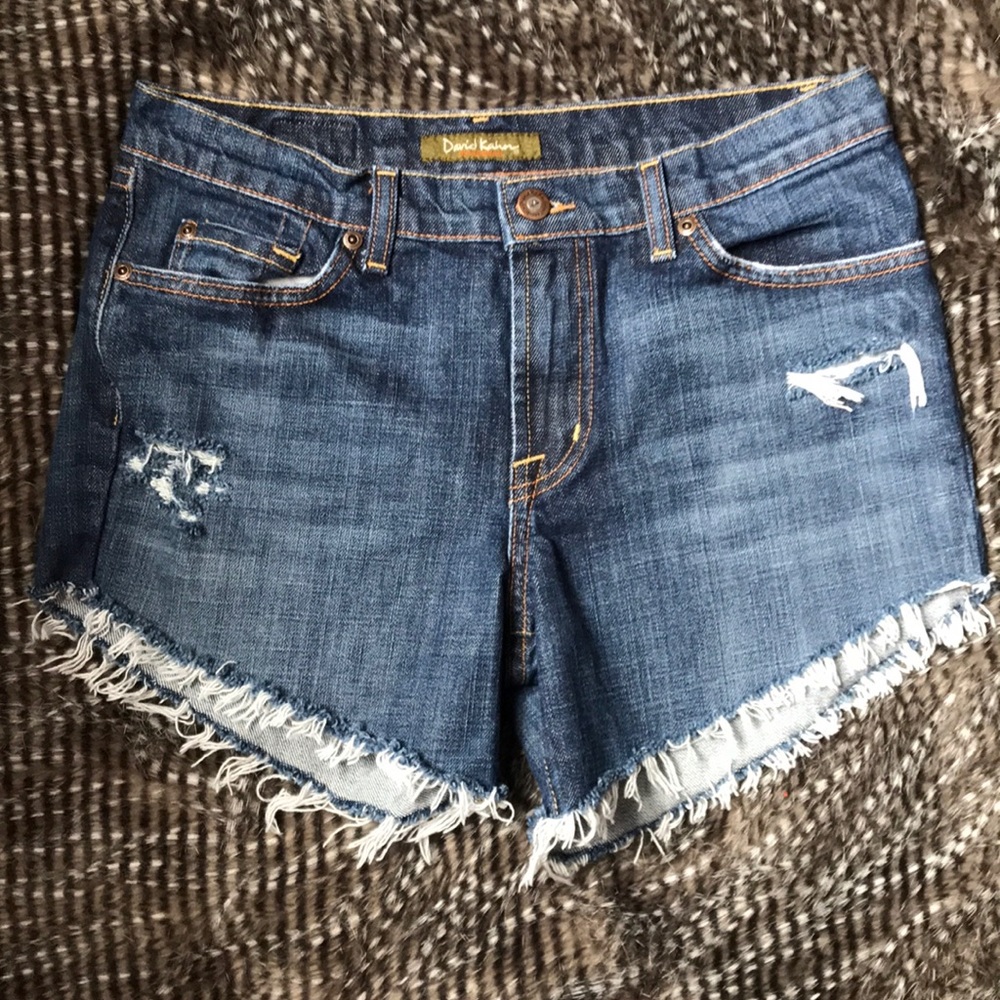 David Kahn Cut-Off Jean Shorts